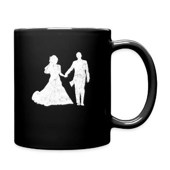 Mariée de mariage de mariage - Mug uni - noir - Droite