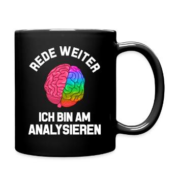 Psychologe - Tasse einfarbig - Schwarz - Rechts