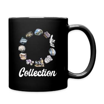 Mineralien Steine Geologie Sammler Mineral Geologe - Tasse einfarbig - Schwarz - Rechts