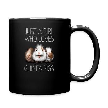 Fille de cochon d'Inde - Mug uni - noir - Droite