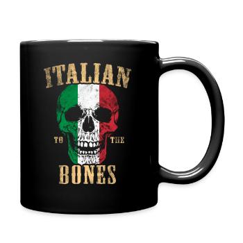 Les Italiens jusqu’aux os - Mug uni - noir - Droite