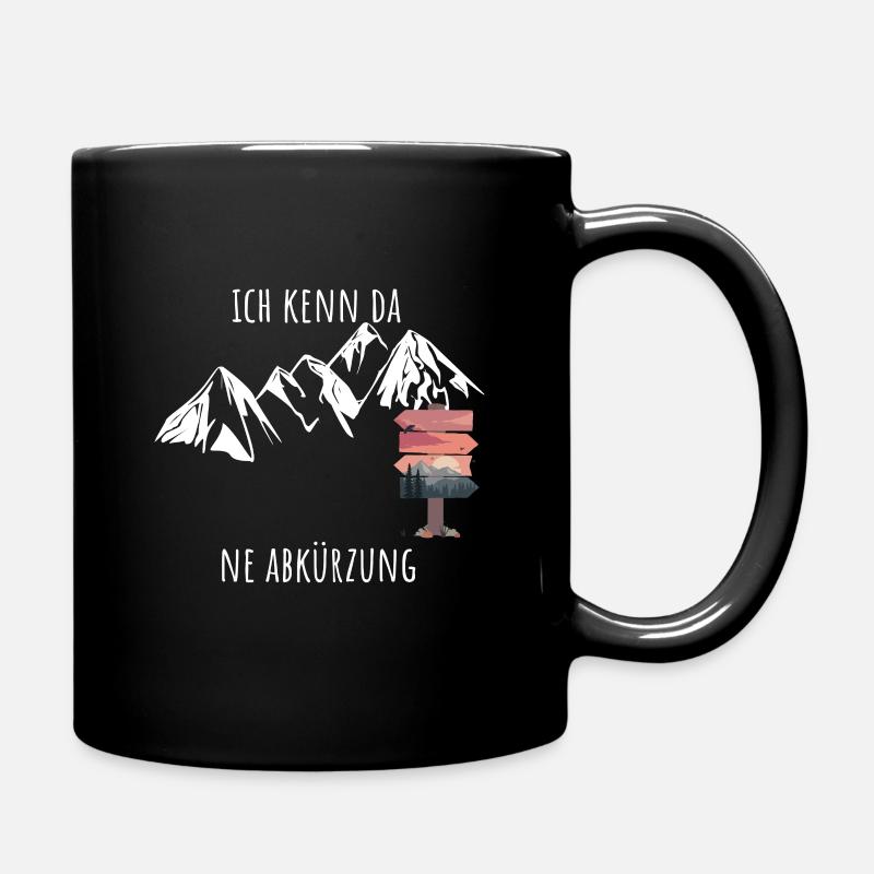 Bicycle Mountain Bike I Know Da Ne Abbreviation MTB - Full Colour Mug - black