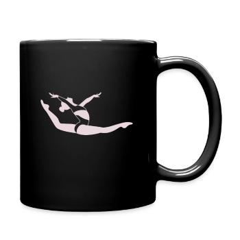 Fille de gymnastique - Mug uni - noir - Droite