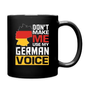Lustige Deutsche Zitate Deutschsprachige Deutsch - Tasse einfarbig - Schwarz - Rechts
