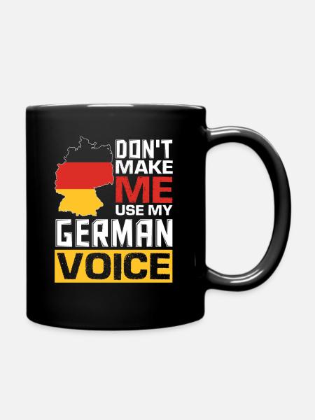 Funny German Quotes German Speaking German - Full Colour Mug - black