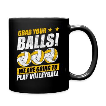 volley- - Mug uni - noir - Droite