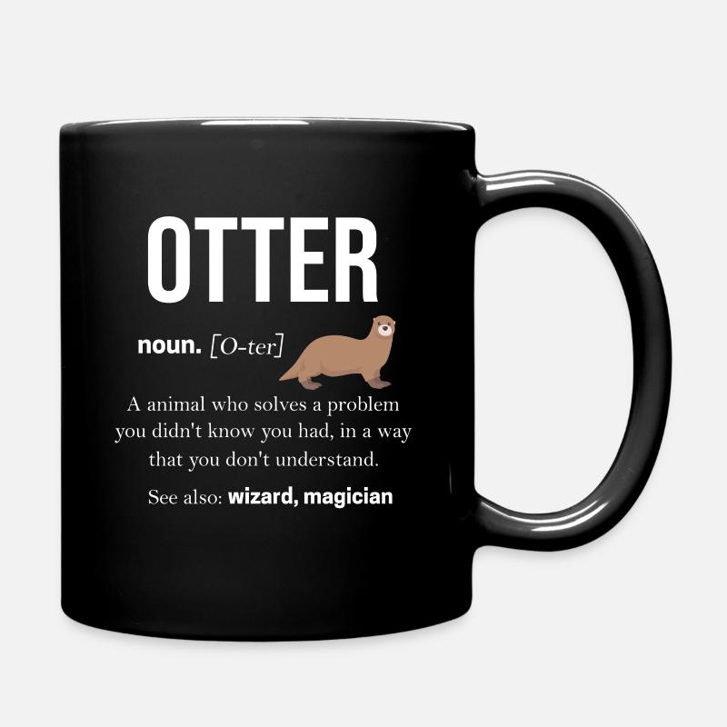 Otter - Tasse einfarbig - Schwarz