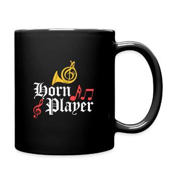 Cor joueur musicien concert laiton musique - Mug uni - noir - Droite