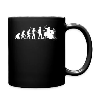 Evolution Drums Funny Drummer Musician Band - Mug uni - noir - Droite