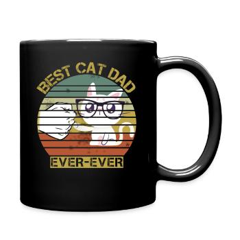 Chemise Vintage Best Cat Dad Ever - Mug uni - noir - Droite