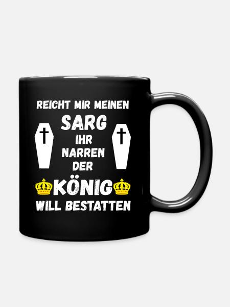 Lustige Bestatter Friedhof Bestattung Geschenke - Tasse einfarbig - Schwarz