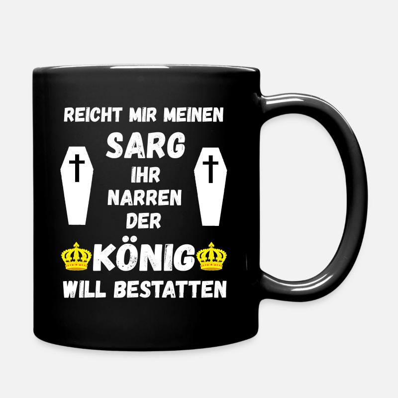 Lustige Bestatter Friedhof Bestattung Geschenke - Tasse einfarbig - Schwarz