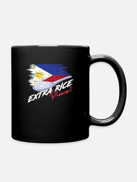 Riz supplémentaire s'il vous plaît drapeau philippin Pinoy philippin - Mug uni - noir