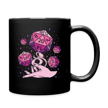 Fantasy dice - Full Colour Mug - black - Right