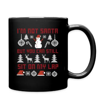 Christmas Santa Ugly Christmas Sweater - Full Colour Mug - black - Right