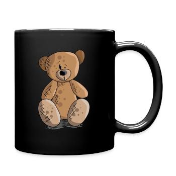 Teddy Bear Teddy Bear Cartoon Teddy bear Motif - Full Colour Mug - black - Right