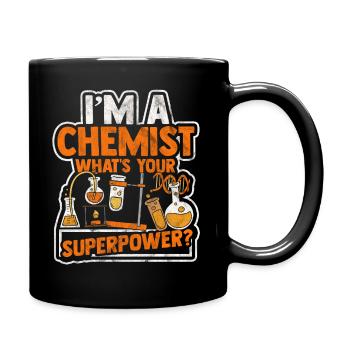 Chemistry alchemy biochemistry formula molecule proton - Full Colour Mug - black - Right