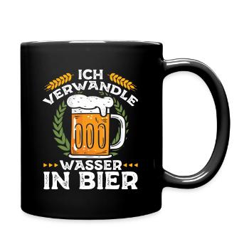 Bierbrauer Hobbybrauer Brauer Geschenk Bier brauen - Tasse einfarbig - Schwarz - Rechts