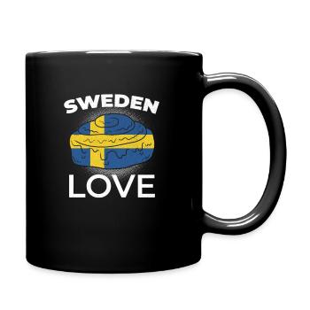 Sweden Lover Norway Nordic Scandinavian Swedish - Full Colour Mug - black - Right