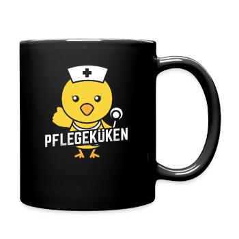 Krankenpfleger Krankenschwester - Tasse einfarbig - Schwarz - Rechts