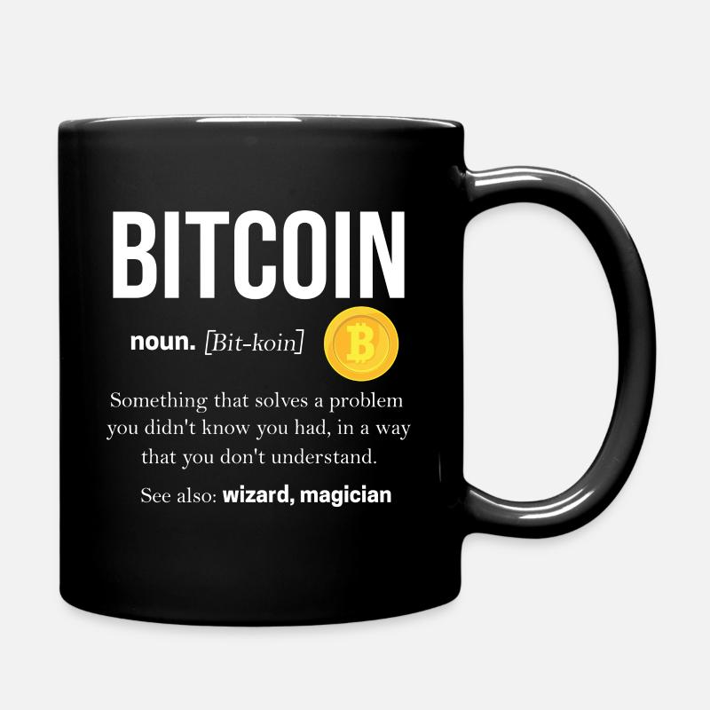 bitcoin - Full Colour Mug - black