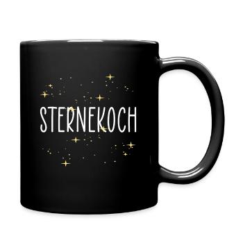 koch Sternekoch - Tasse einfarbig - Schwarz - Rechts