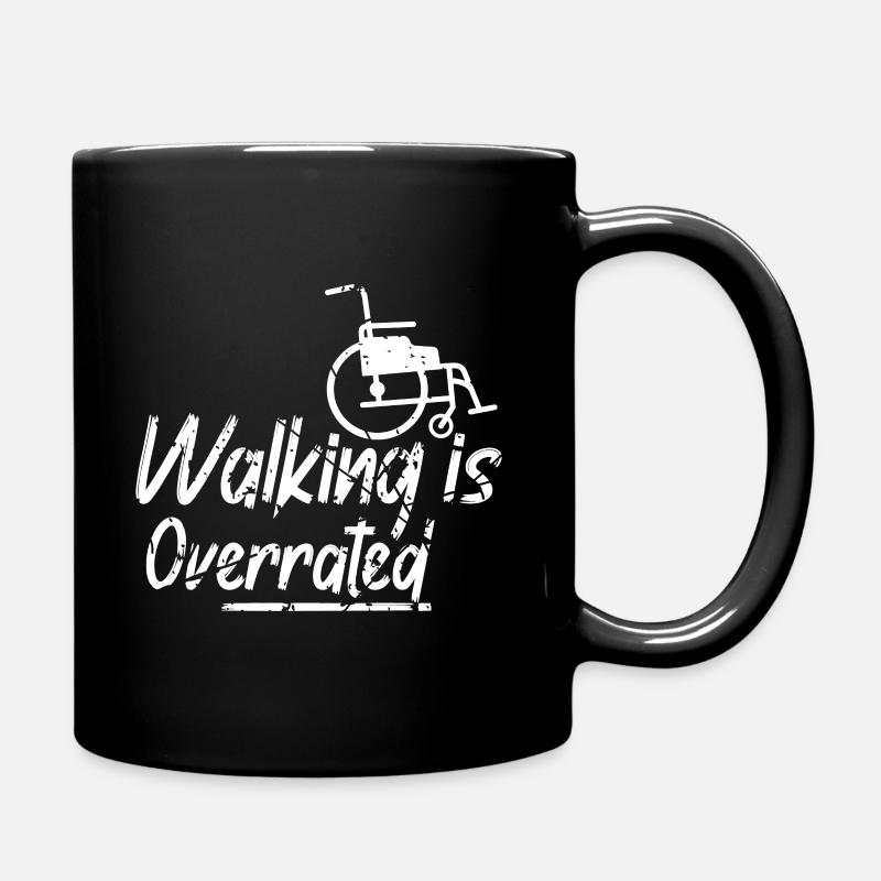 Rollstuhl Humor Behinderung Handicap - Tasse einfarbig - Schwarz
