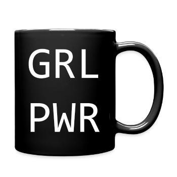 Girl Power - Tasse einfarbig - Schwarz - Rechts