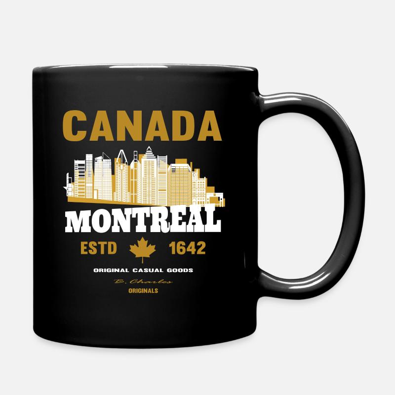 cadeau de hockey sur glace canada montréal - Mug uni - noir