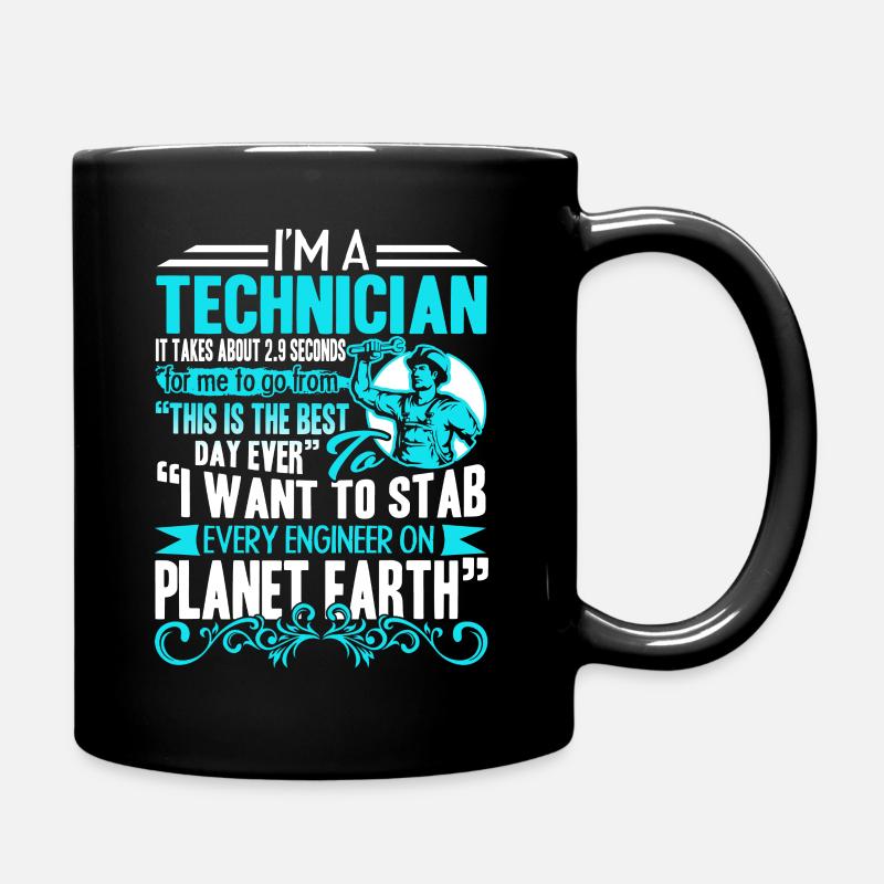 Techniker Ich bin ein Techniker - Tasse einfarbig - Schwarz
