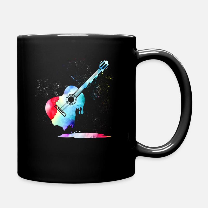 guitar - Full Colour Mug - black