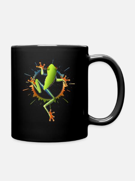 frog - Full Colour Mug - black