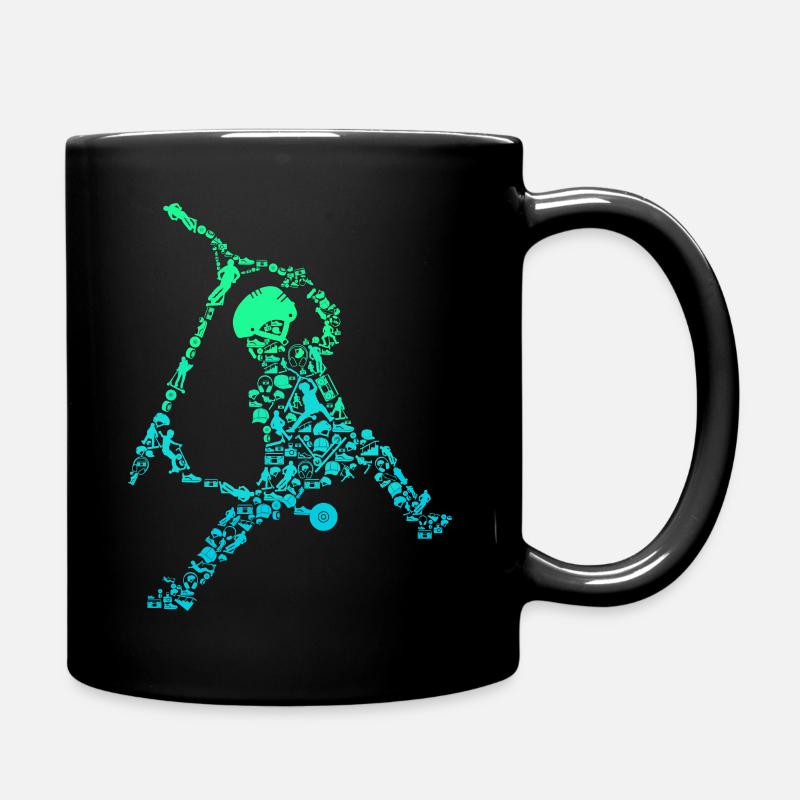 Scooter stunt kick scooter gift - Full Colour Mug - black
