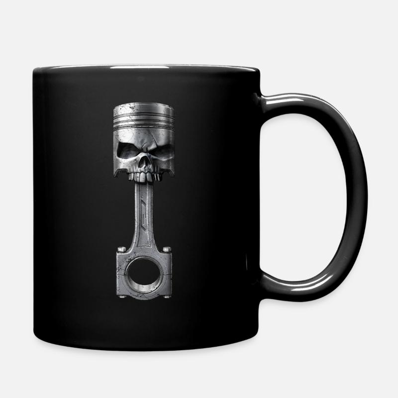 Totenkopf Kolben - Tasse einfarbig - Schwarz
