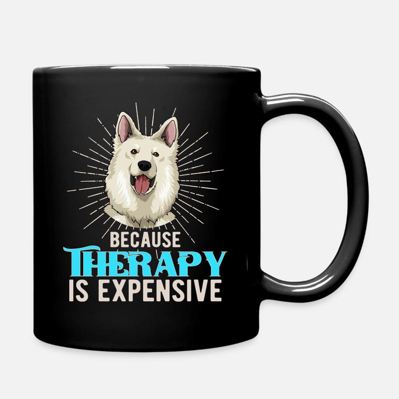 Berger Blanc Suisse - Mug uni - noir