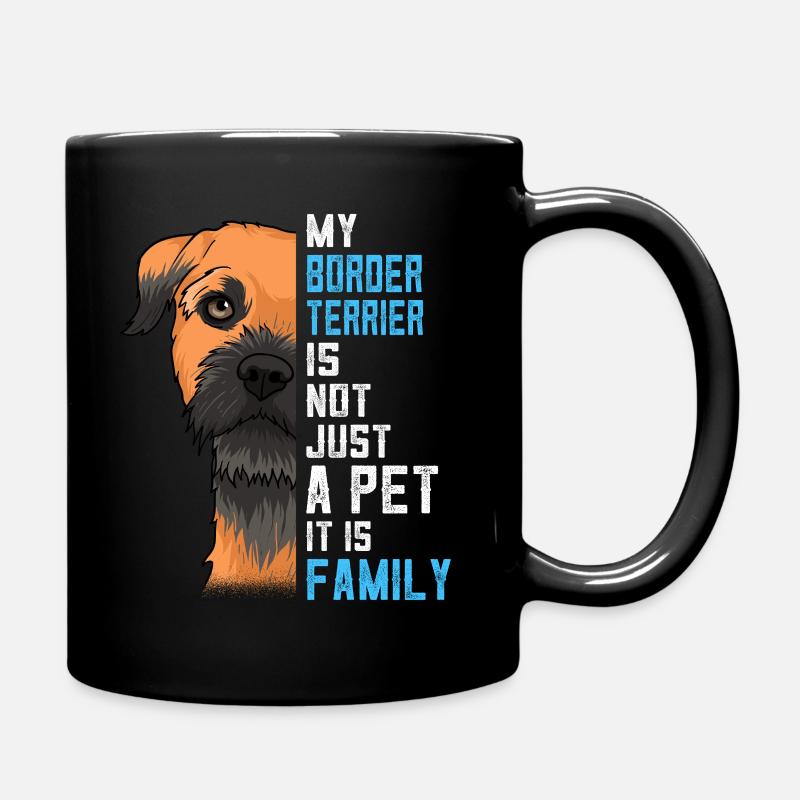 Border Terrier Geschenkidee - Tasse einfarbig - Schwarz