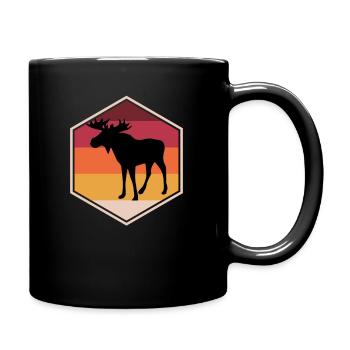 Awesome Moose Present Idea For Boys - Tasse einfarbig - Schwarz - Rechts