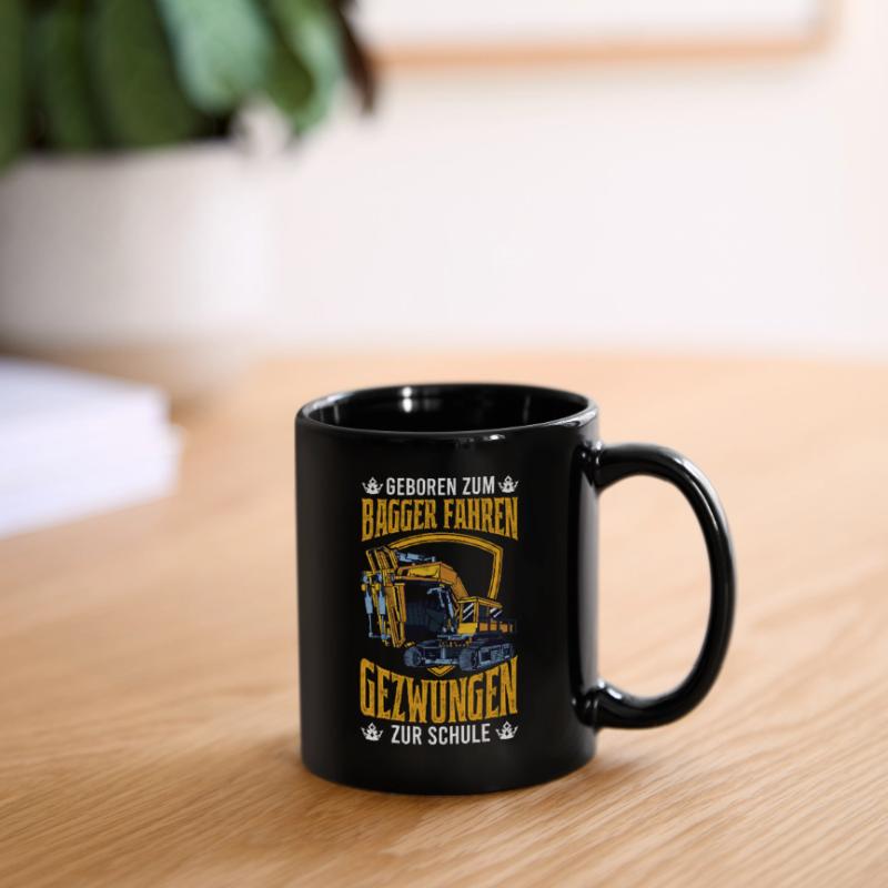 Baggerführer Bagger Spruch Baggerfahrer Geschenk Tasse einfarbig