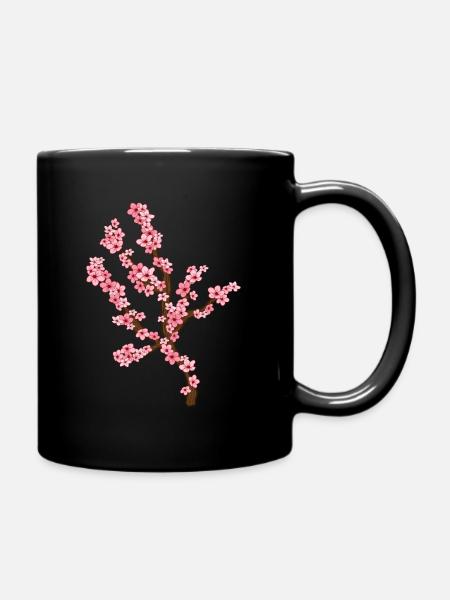 Cerisier en fleurs - Mug uni - noir