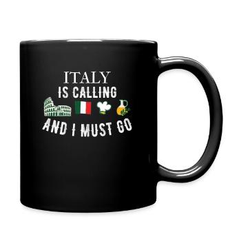 Italie italienne italienne femme cadeau de vacances de Rome - Mug uni - noir - Droite