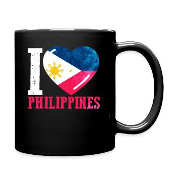 I love the Philippines - Full Colour Mug - black - Right