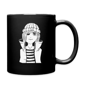 Seemann Seefahrer Matrose Schiffskapitän See - Tasse einfarbig - Schwarz - Rechts