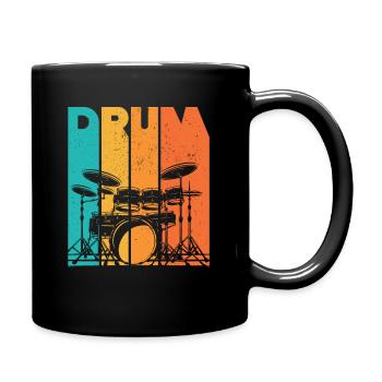 Batterie batteur cadeau batteur batterie - Mug uni - noir - Droite