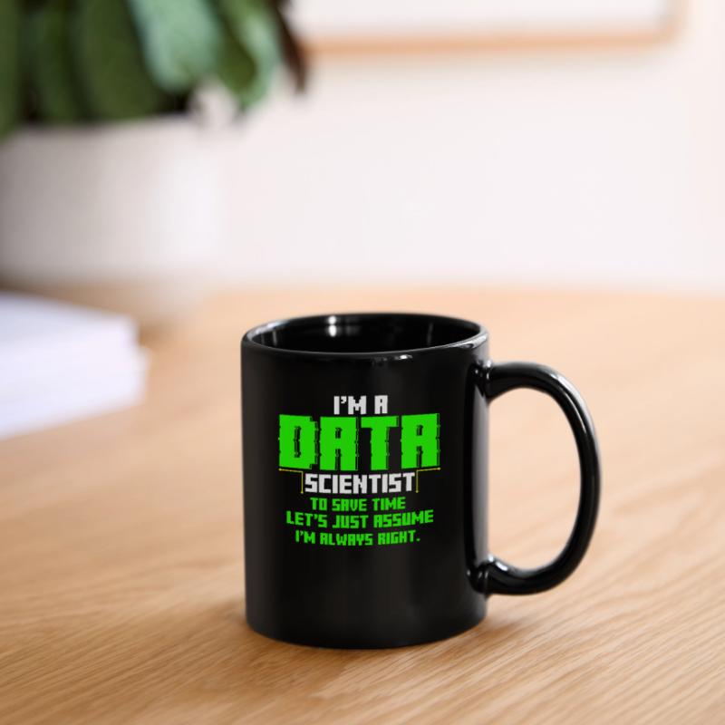 Data Scientist Engineer Nerd Analyst Geschenk Tasse einfarbig