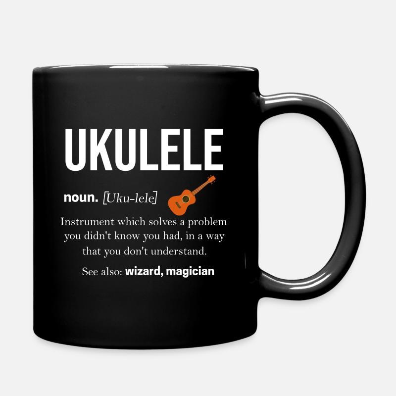 ukulélé - Mug uni - noir