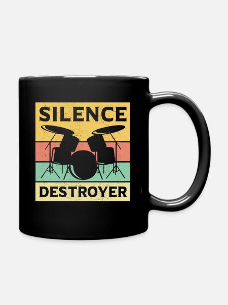 Batteur batteur batterie cadeau batteur - Mug uni - noir