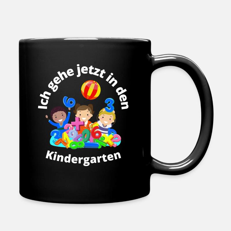 Ich gehe jetzt in den Kindergarten - Kindergarten - Tasse einfarbig - Schwarz