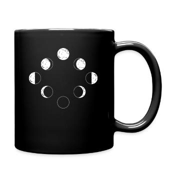 Les phases lunaires De la Pleine Lune Nouvelle Lune - Mug uni - noir - Droite