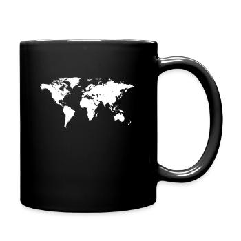 The World Map the world map planet earth - Full Colour Mug - black - Right