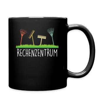 Gärtner Rechenzentrum als Hobbygärtner im Garten - Tasse einfarbig - Schwarz - Rechts